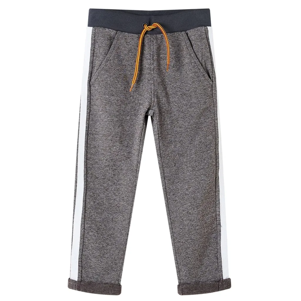 Pantaloni Tuta per Bambini Grigio Scuro Mélange 92