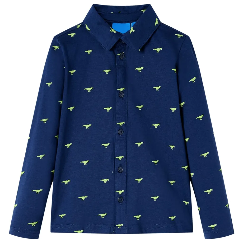 Camicia per Bambini Blu Marino 128