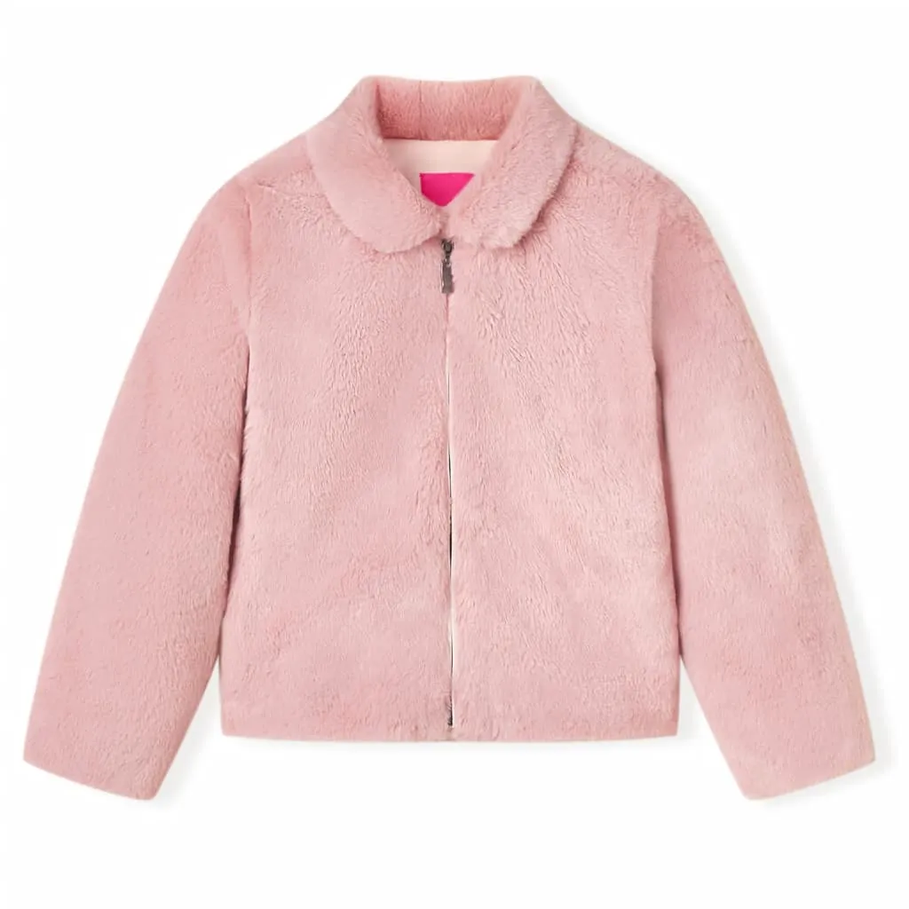 Cappotto per Bambini in Pelliccia Sintetica Rosa 116