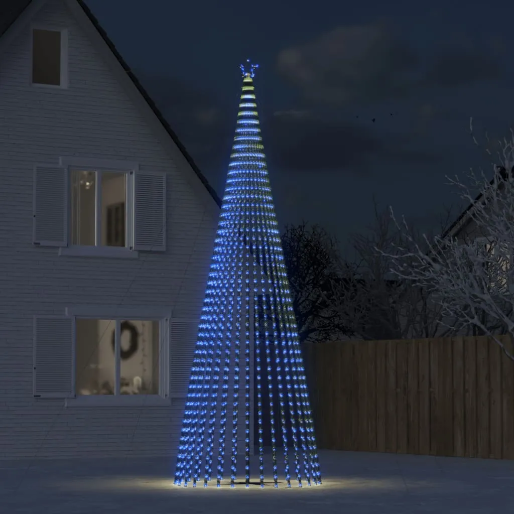 vidaXL Illuminazione Albero di Natale a Cono 1544LED Blu 500cm