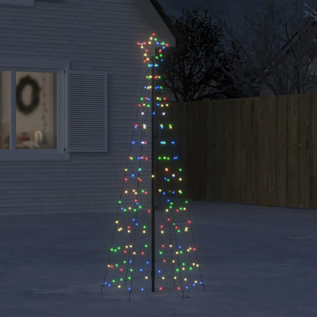 vidaXL Illuminazione Albero di Natale Picchetti 220LED Colorato 180cm