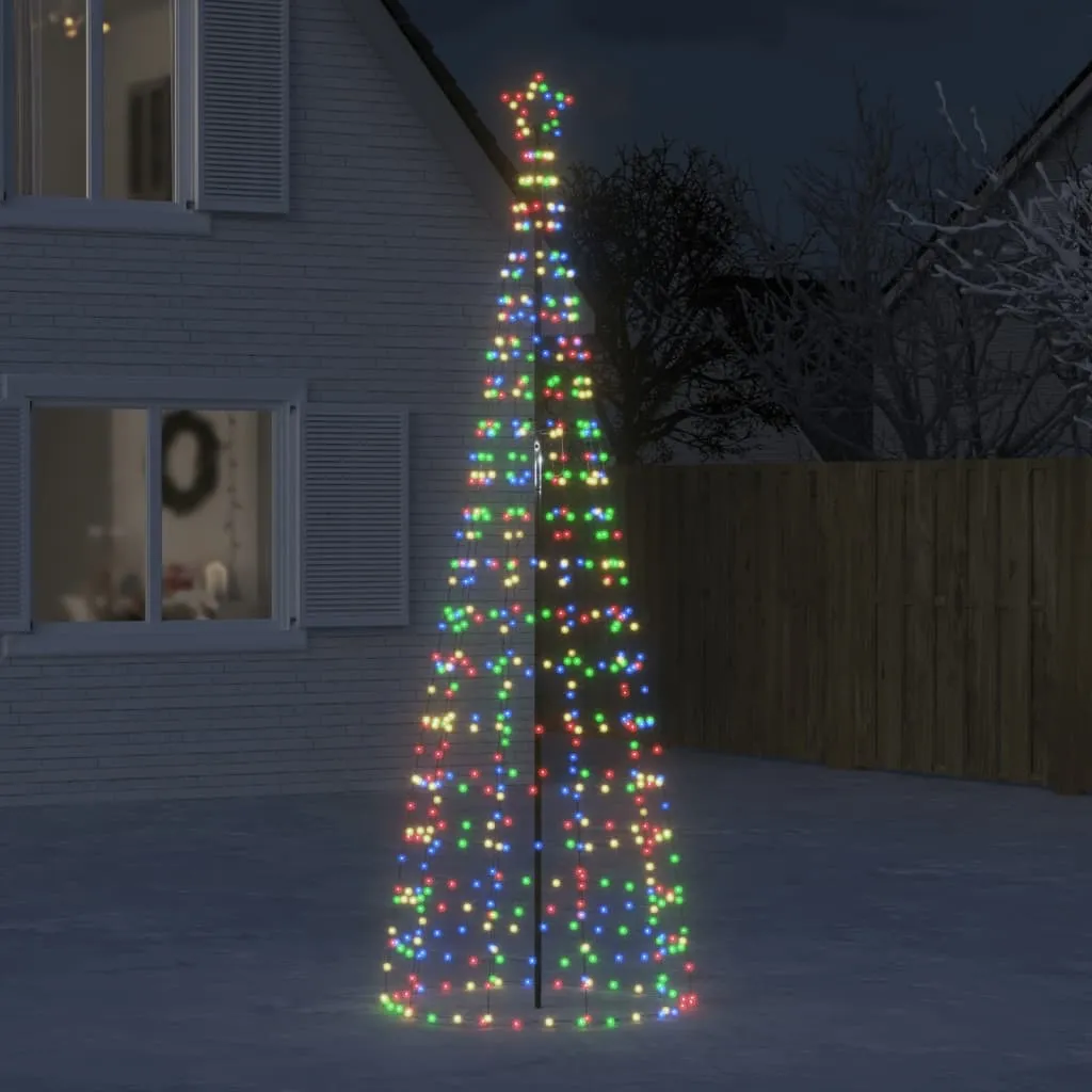 vidaXL Illuminazione Albero di Natale Picchetti 570LED Colorato 300cm