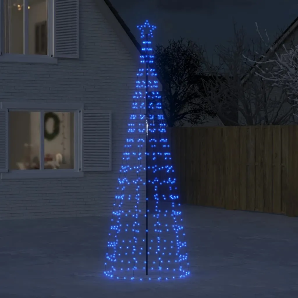 vidaXL Illuminazione Albero di Natale con Picchetti 570LED Blu 300cm