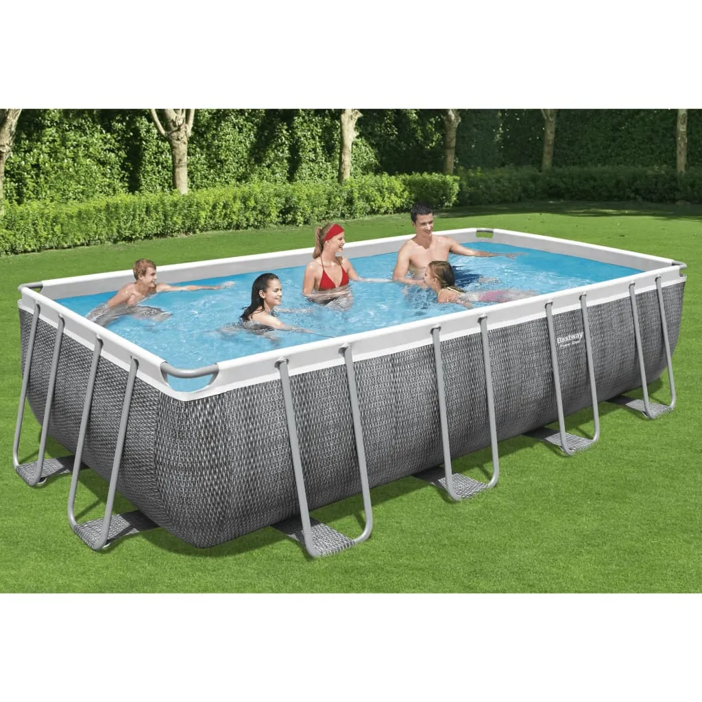 Bestway Set Piscina Rettangolare Power Steel 549x274x122 cm