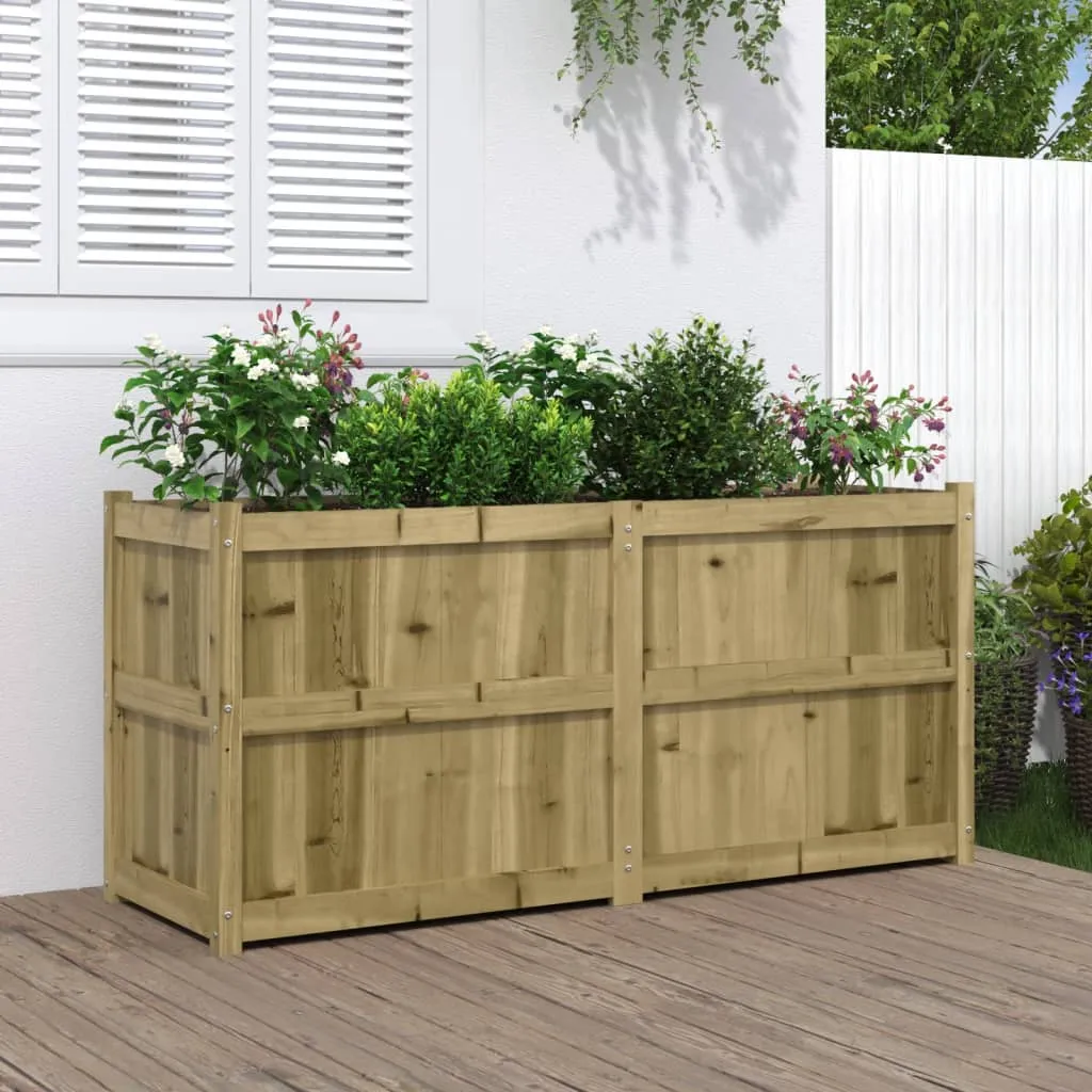 vidaXL Fioriera da Giardino 150x50x70 cm in Legno di Pino Impregnato