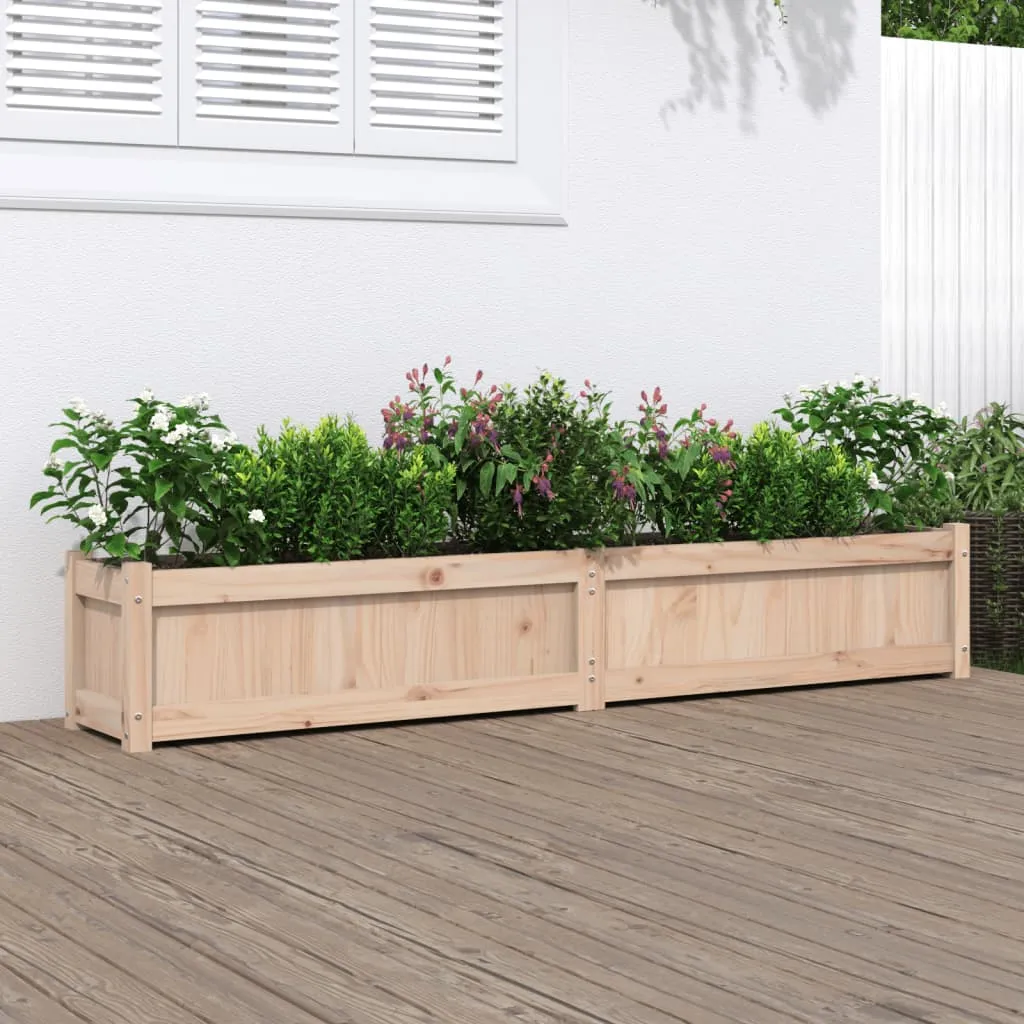 vidaXL Fioriera da Giardino 180x31x31 cm in Legno Massello di Pino