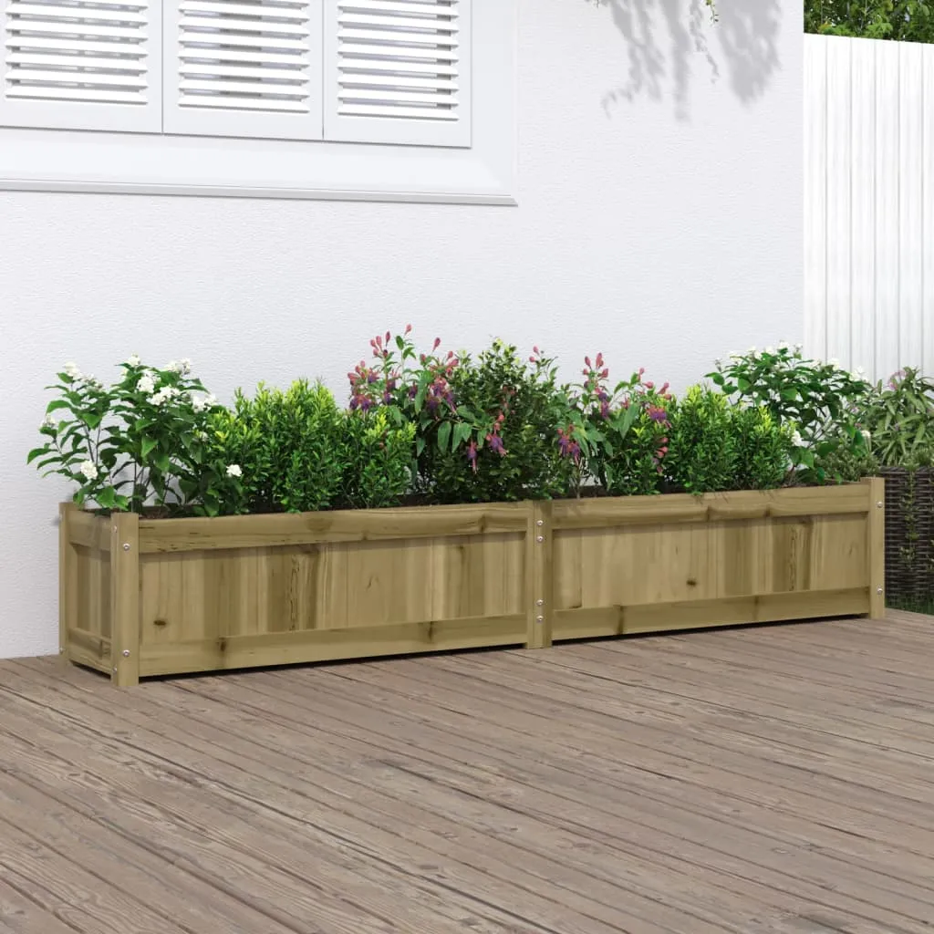 vidaXL Fioriera da Giardino 180x31x31 cm in Legno di Pino Impregnato