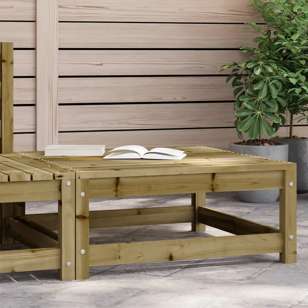 vidaXL Poggiapiedi da Giardino 70x70x30 cm in Legno Impregnato di Pino