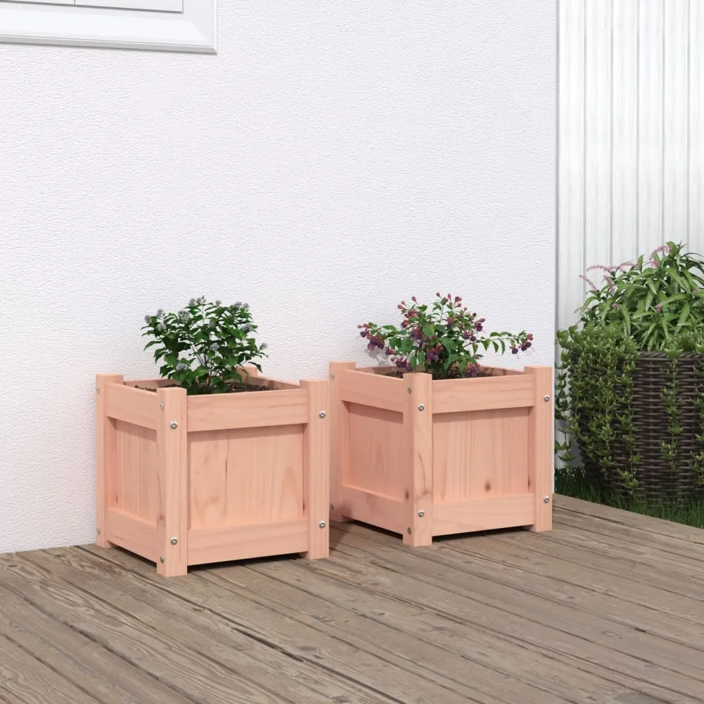 vidaXL Fioriere da Giardino 2 pz in Legno Massello di Douglas