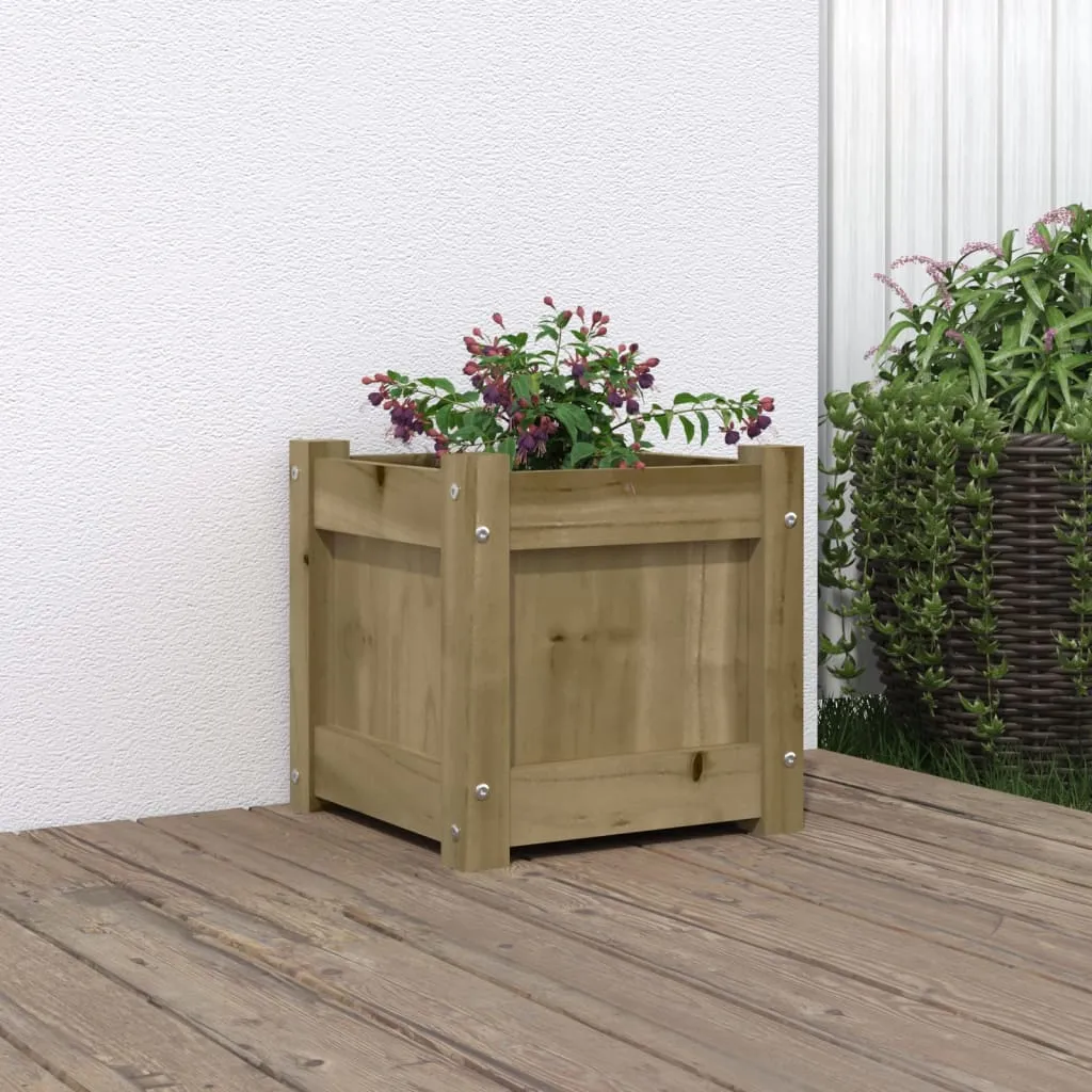 vidaXL Fioriera da Giardino 31x31x31 cm in Legno di Pino Impregnato