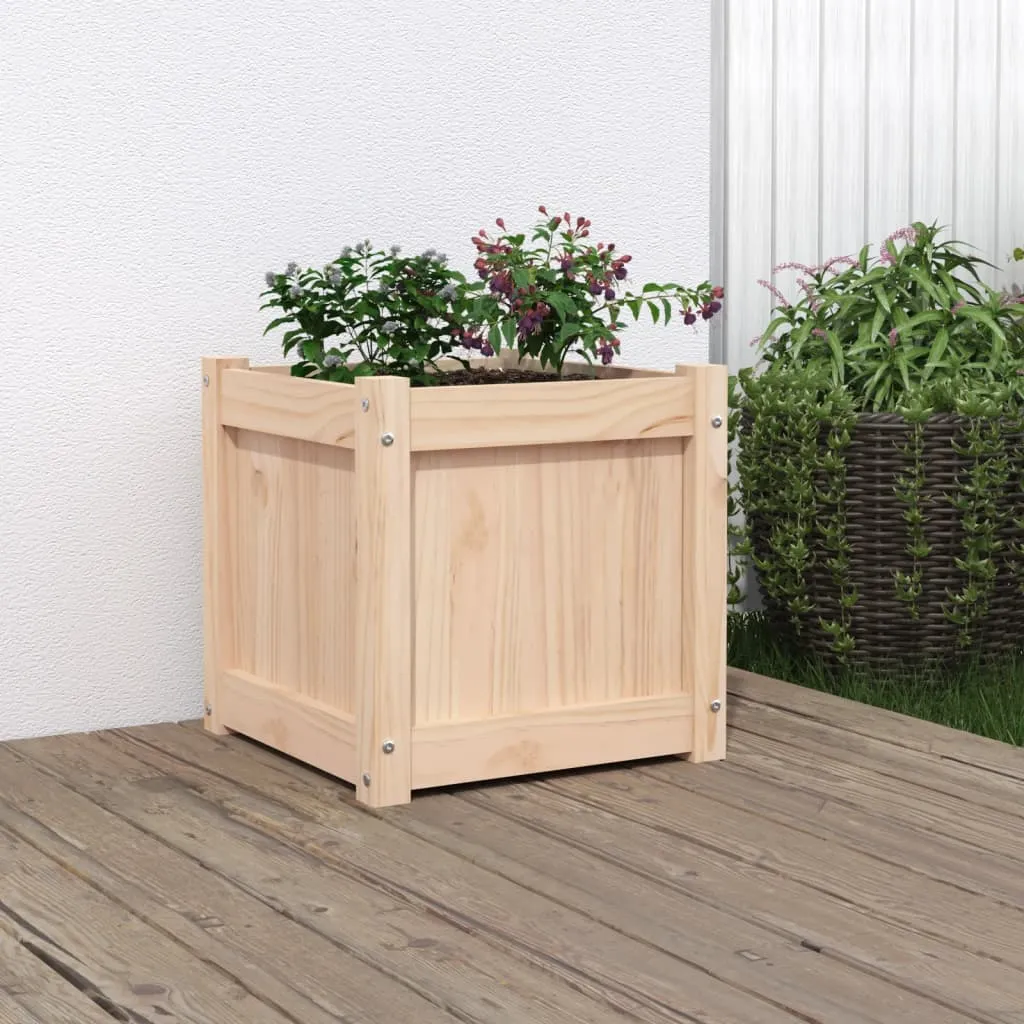 vidaXL Fioriera da Giardino 40x40x40 cm in Legno Massello di Pino