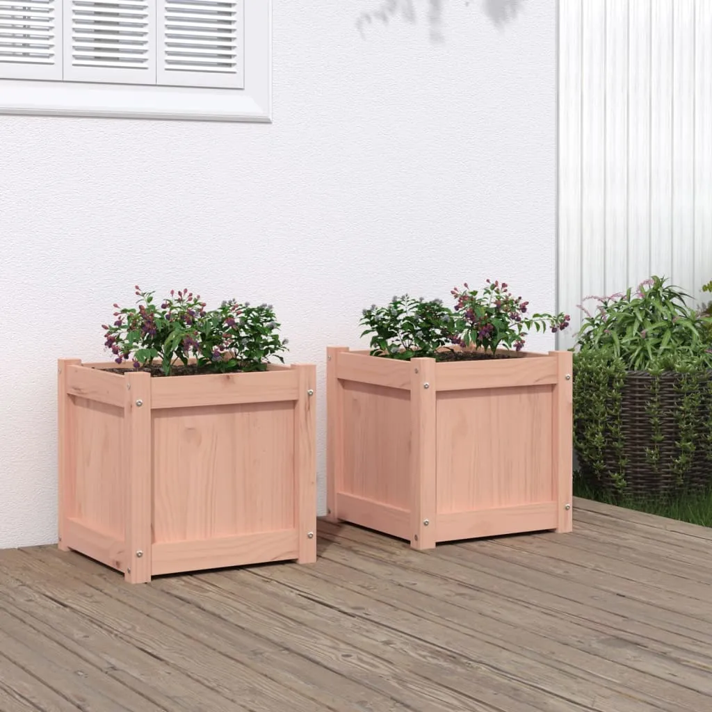 vidaXL Fioriere da Giardino 2 pz in Legno Massello di Douglas