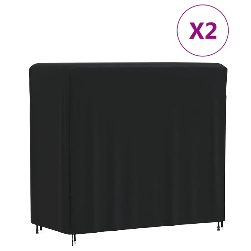 vidaXL Coperture per Porta Legna 2pz 122x61x106 cm 420D Oxford