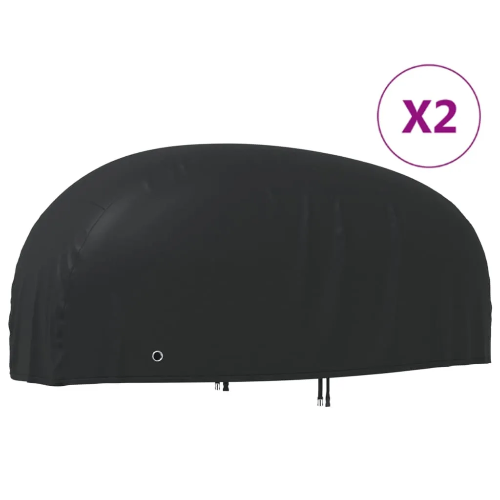 vidaXL Coperture per Moto 2pz 245x105x125 cm 210D in Tessuto Oxford