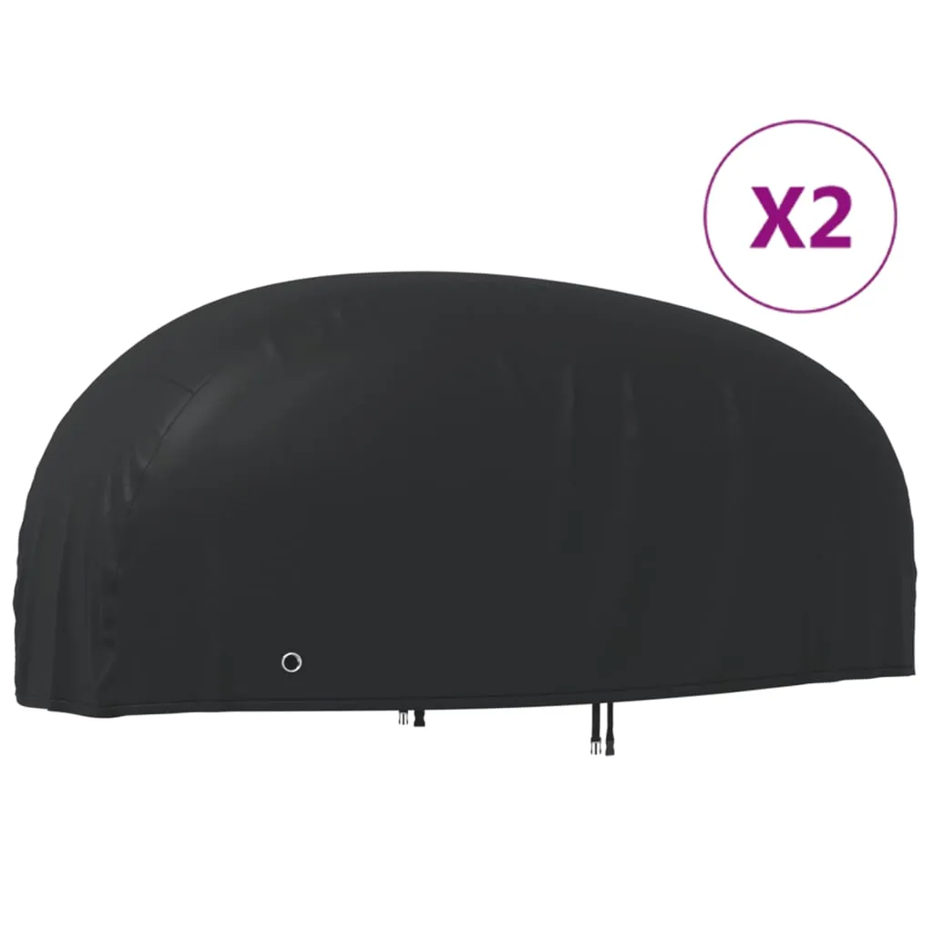 vidaXL Coperture per Moto 2pz 265x105x125 cm 210D in Tessuto Oxford