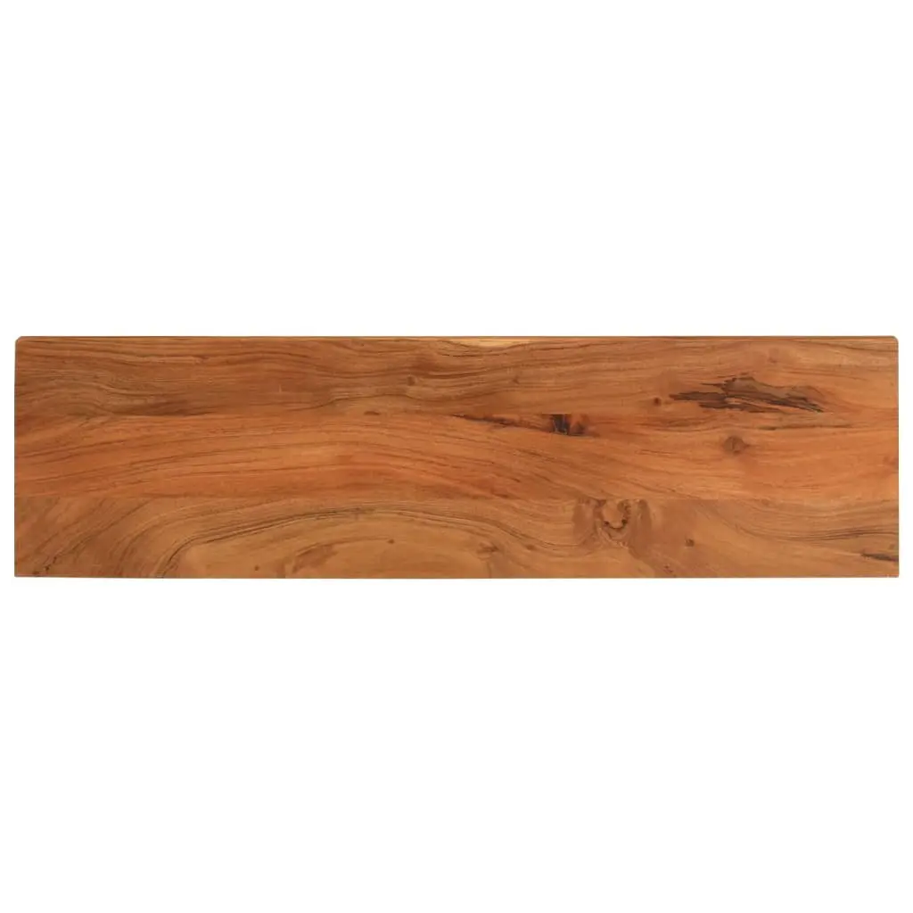 Piano Tavolo 100x30x3,8 cm Rettangolare Legno Massello Acacia