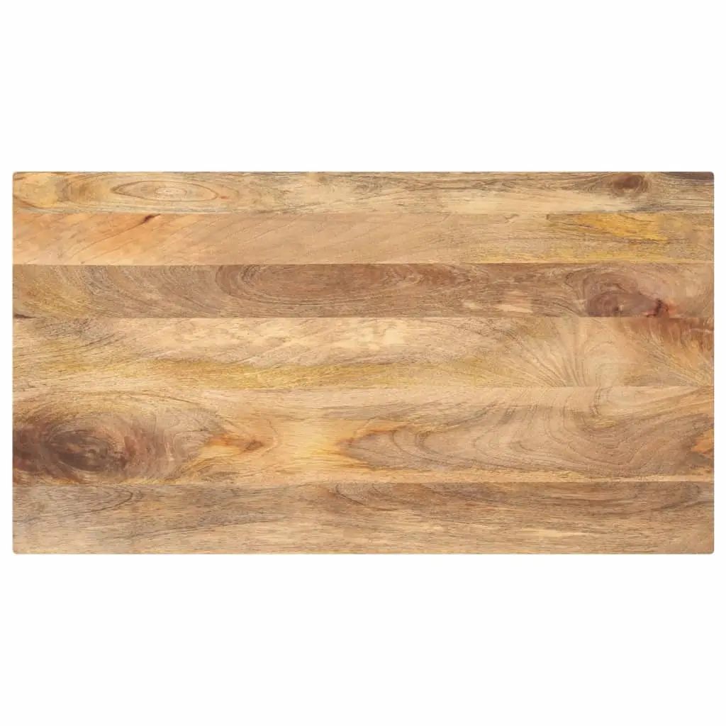 Piano per Tavolo 110x50x3,8cm Rettangolare Legno Massello Mango