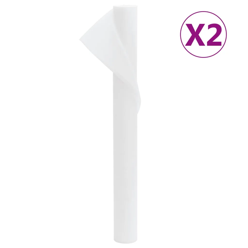 vidaXL Copertura per Piante 2 Rotoli 70 g/m² 10x1,6 m