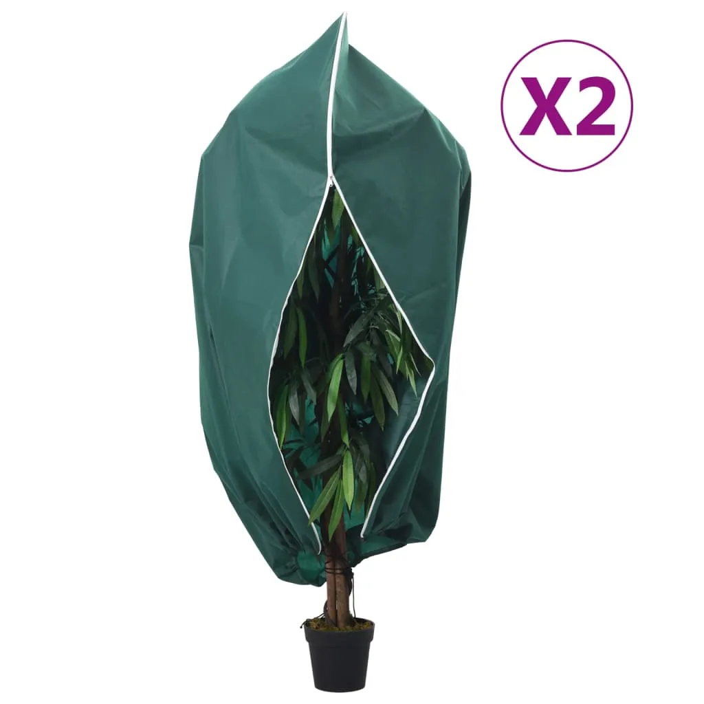 vidaXL Coperture con Cerniera per Piante 2pz 70 g/m² 2,36x2 m