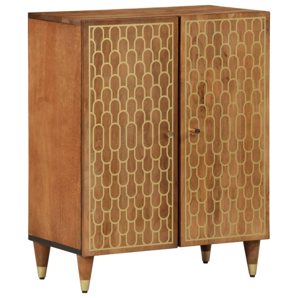 Credenza 60x33x75 cm in Legno Massello di Mango