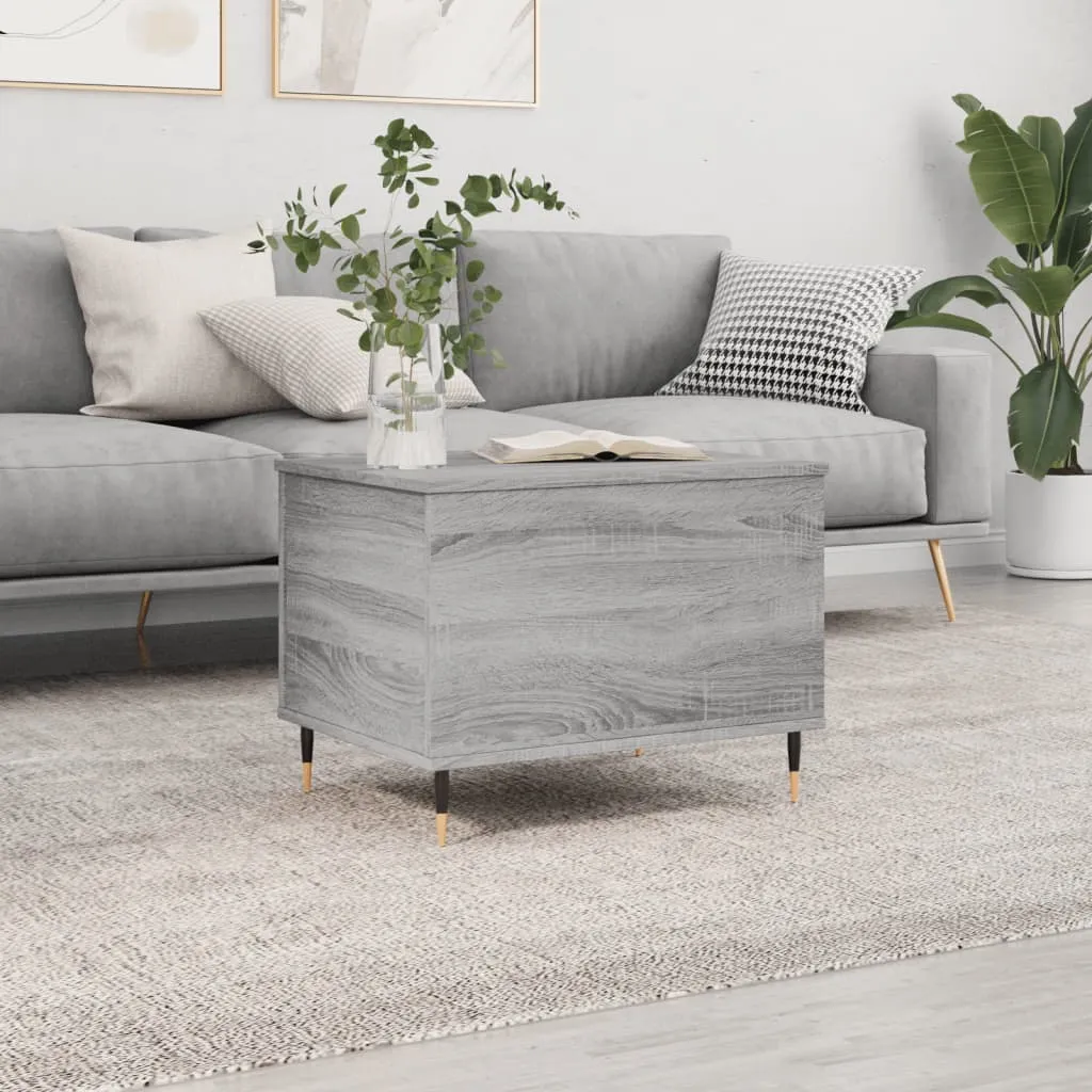 vidaXL Tavolino Salotto Grigio Sonoma 60x44,5x45 cm Legno Multistrato