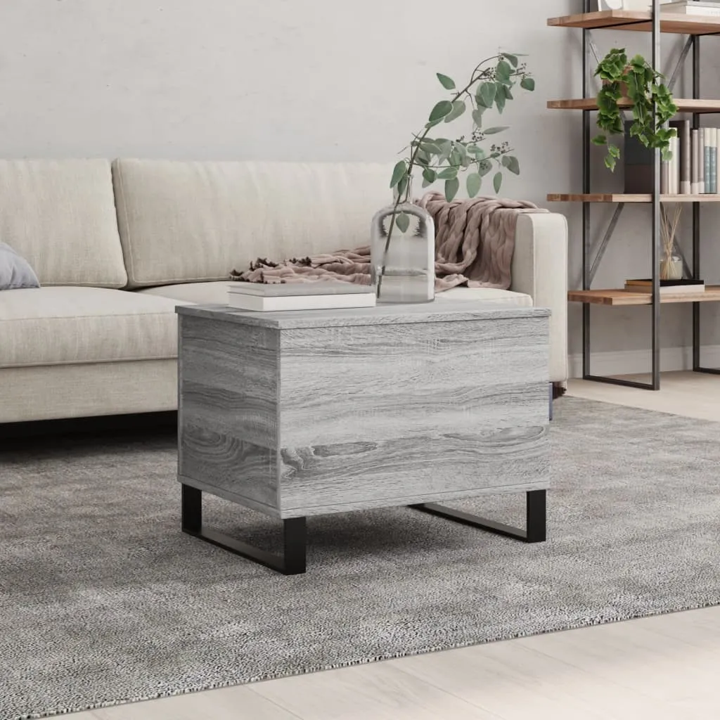 vidaXL Tavolino Salotto Grigio Sonoma 60x44,5x45 cm Legno Multistrato