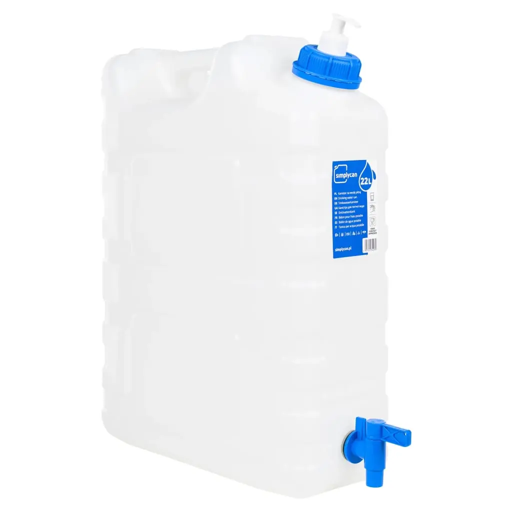 Contenitore Acqua Rubinetto e Dispenser Sapone 22 L in Plastica