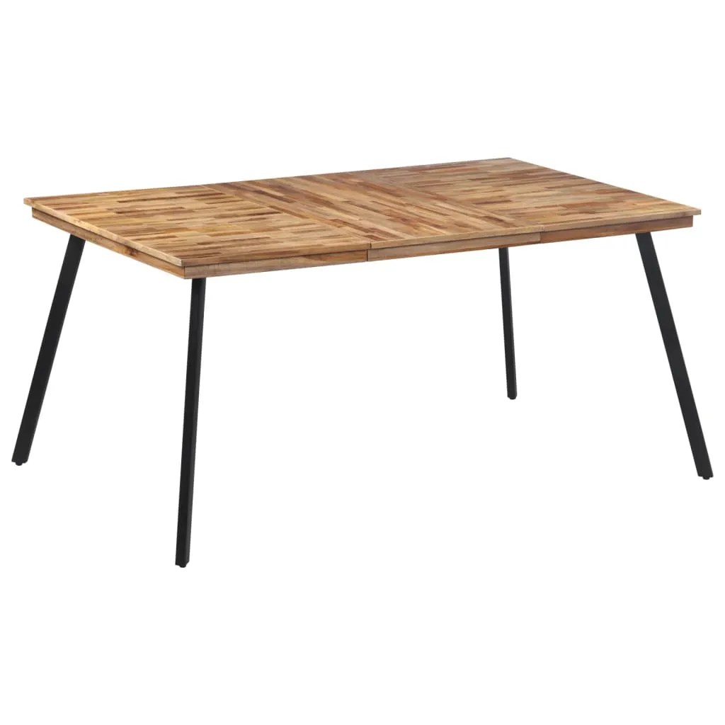 vidaXL Tavolo da Pranzo 169x98,5x76 cm in Legno Massello di Teak