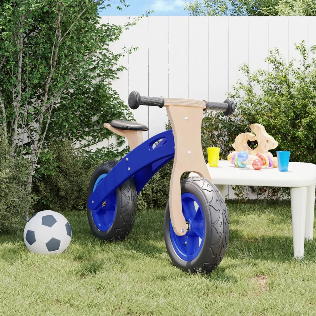 vidaXL Bicicletta Senza Pedali per Bambini con Pneumatici Aria Blu