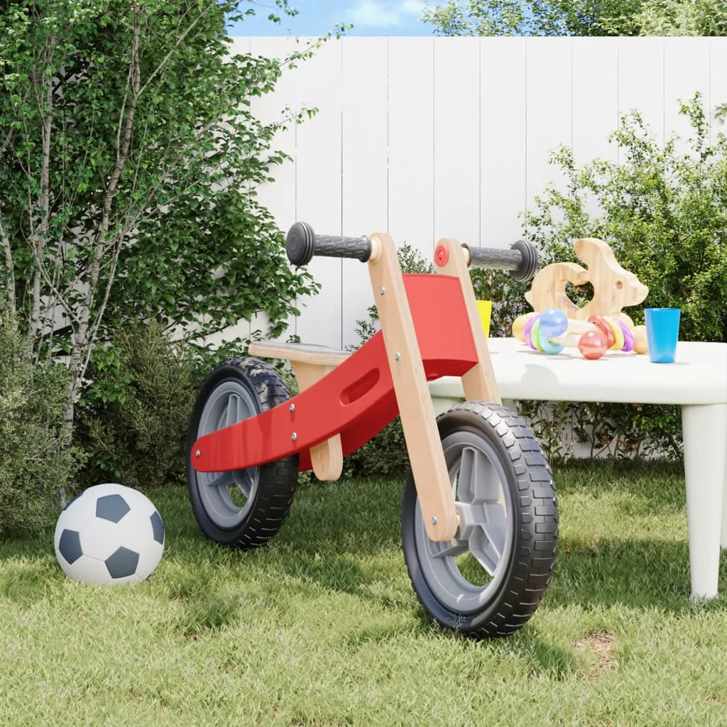 vidaXL Bicicletta Senza Pedali per Bambini Rossa