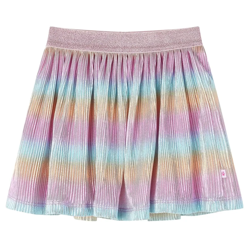 Gonna da Bambina Stampa Arcobaleno Multicolore 128