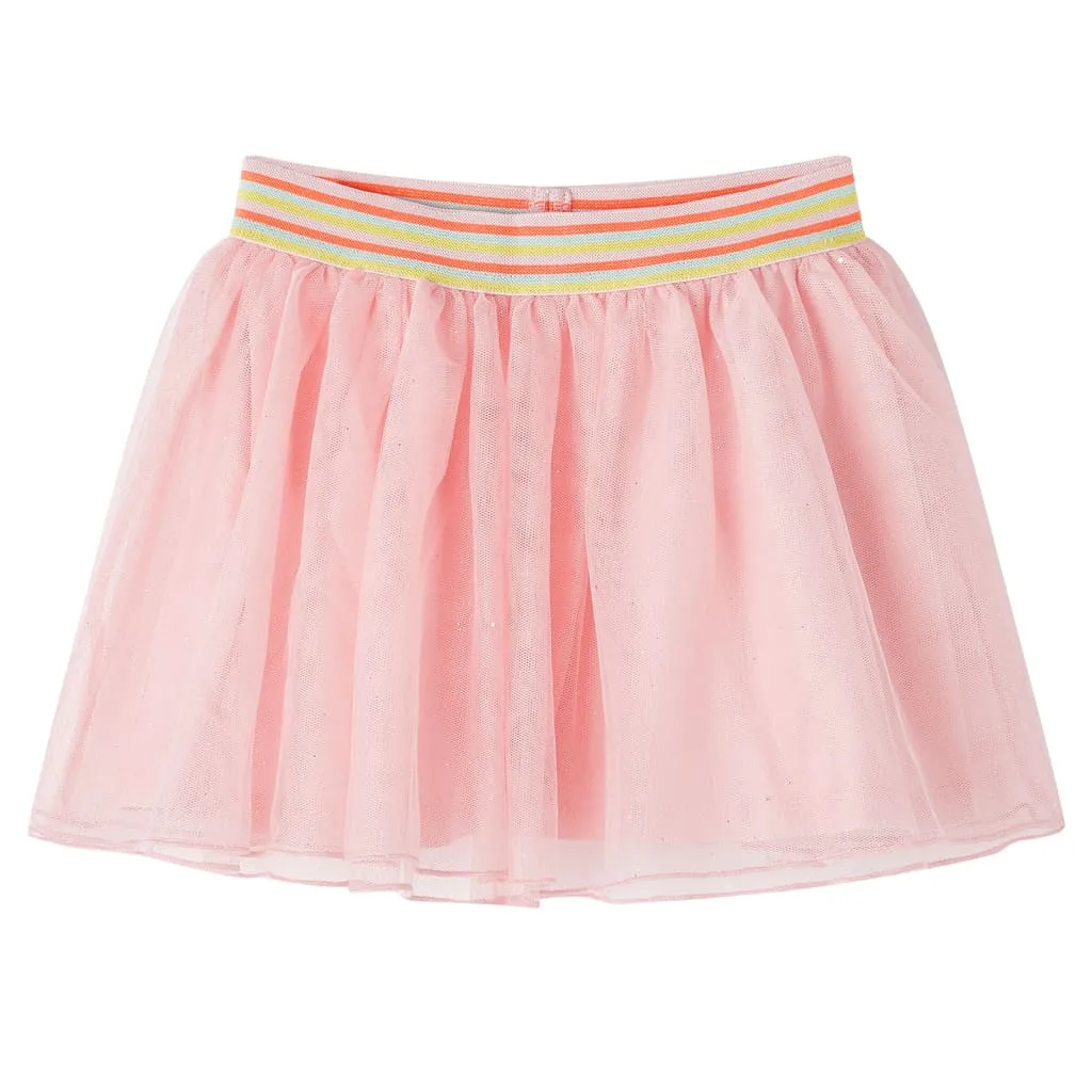 Gonna da Bambina con Tulle Rosa Chiaro 128