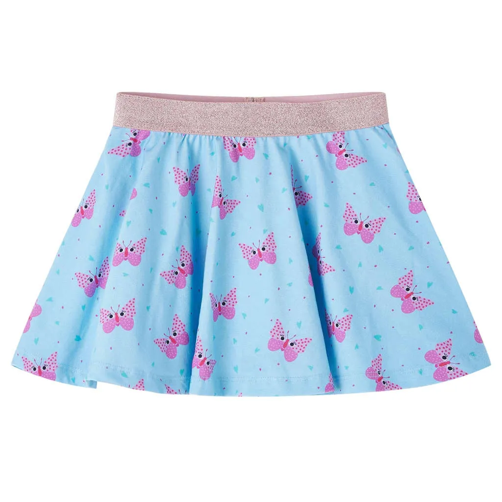 Gonna da Bambina Stampa Farfalla Blu 104