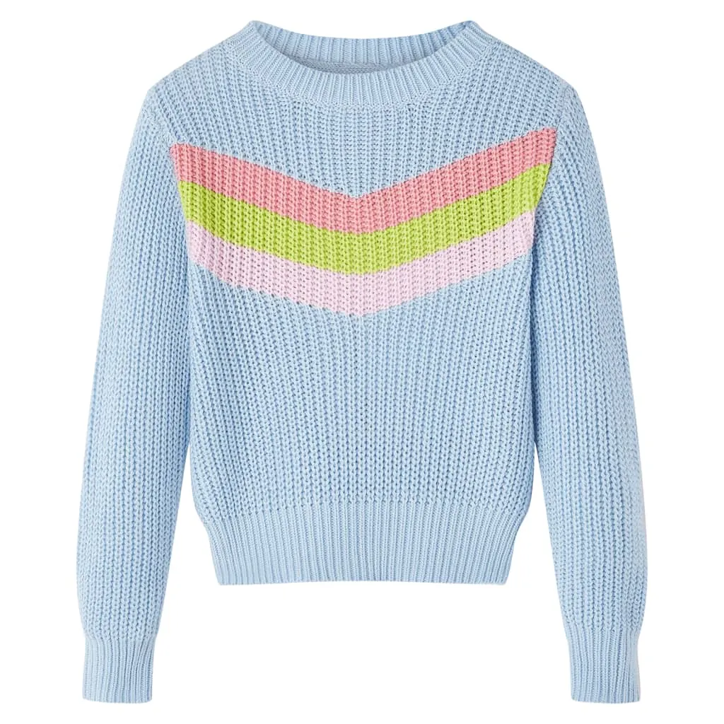 Maglione per Bambini Lavorato a Maglia Blu 116