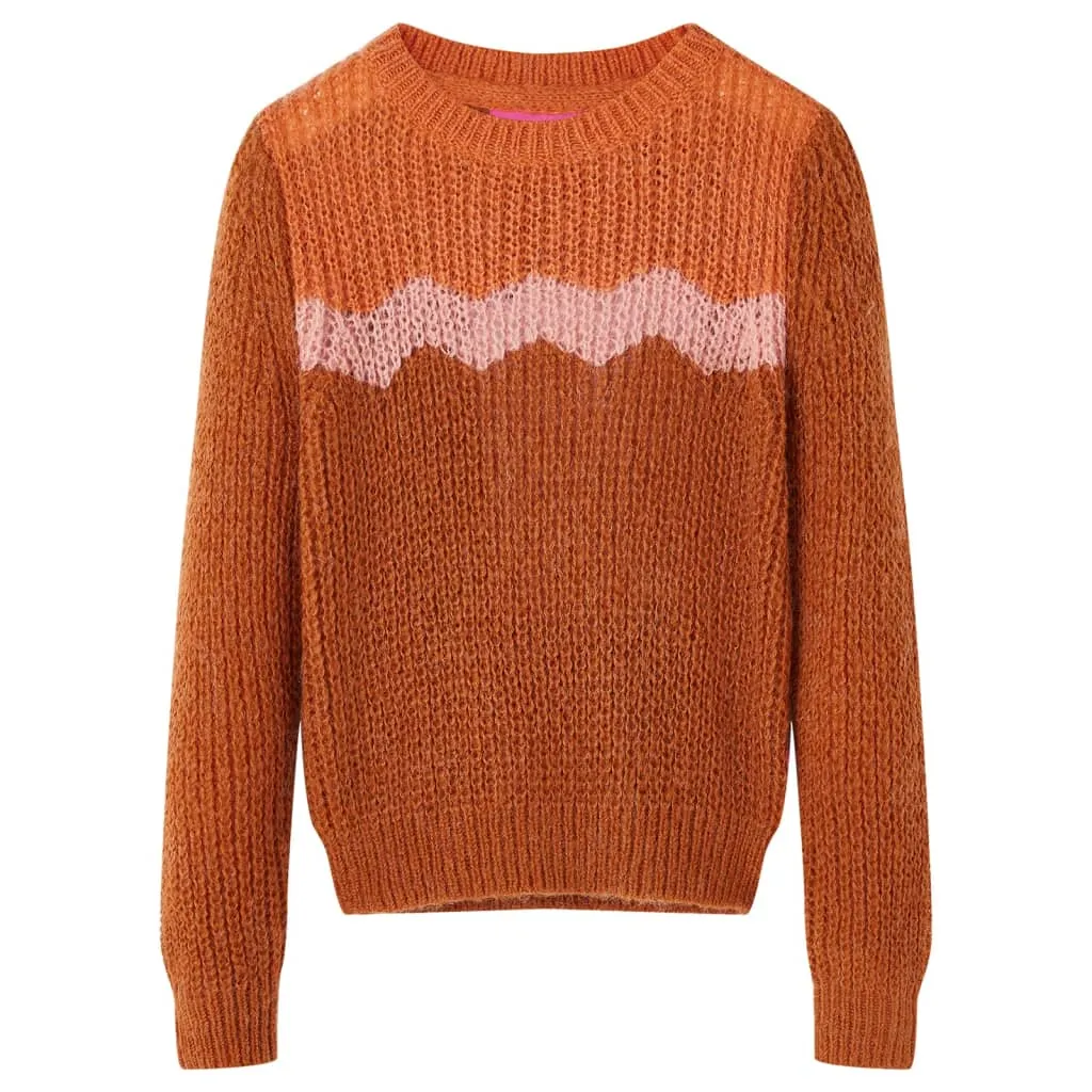 Maglione per Bambini Lavorato a Maglia Cognac 92