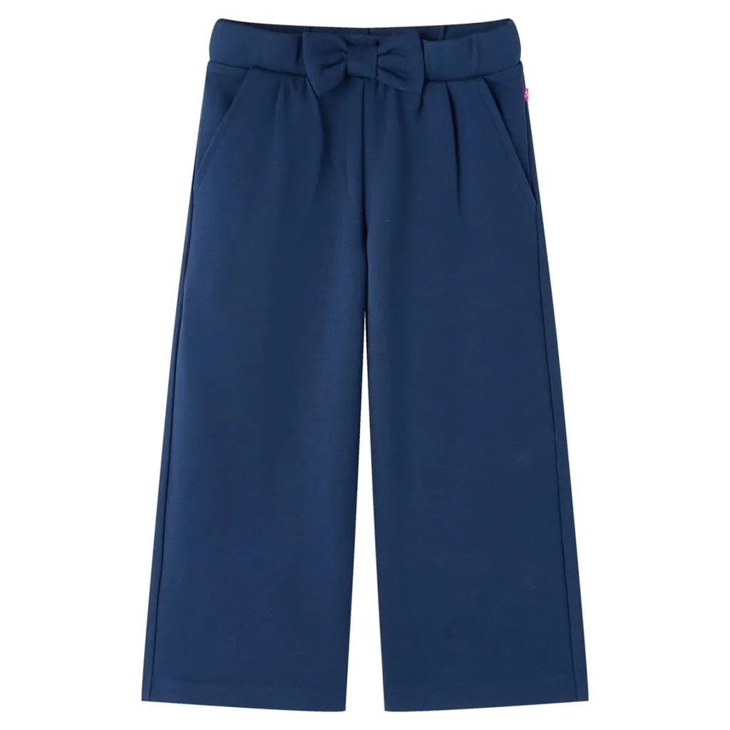 Pantaloni per Bambini a Gamba Larga Blu Marino 92