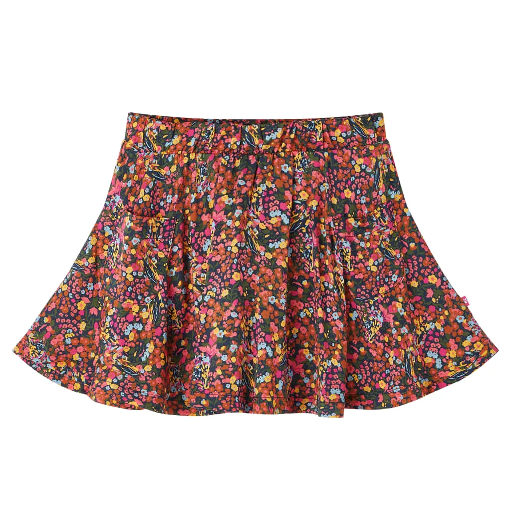 Gonna da Bambina Stampa Fiori Multicolore 92