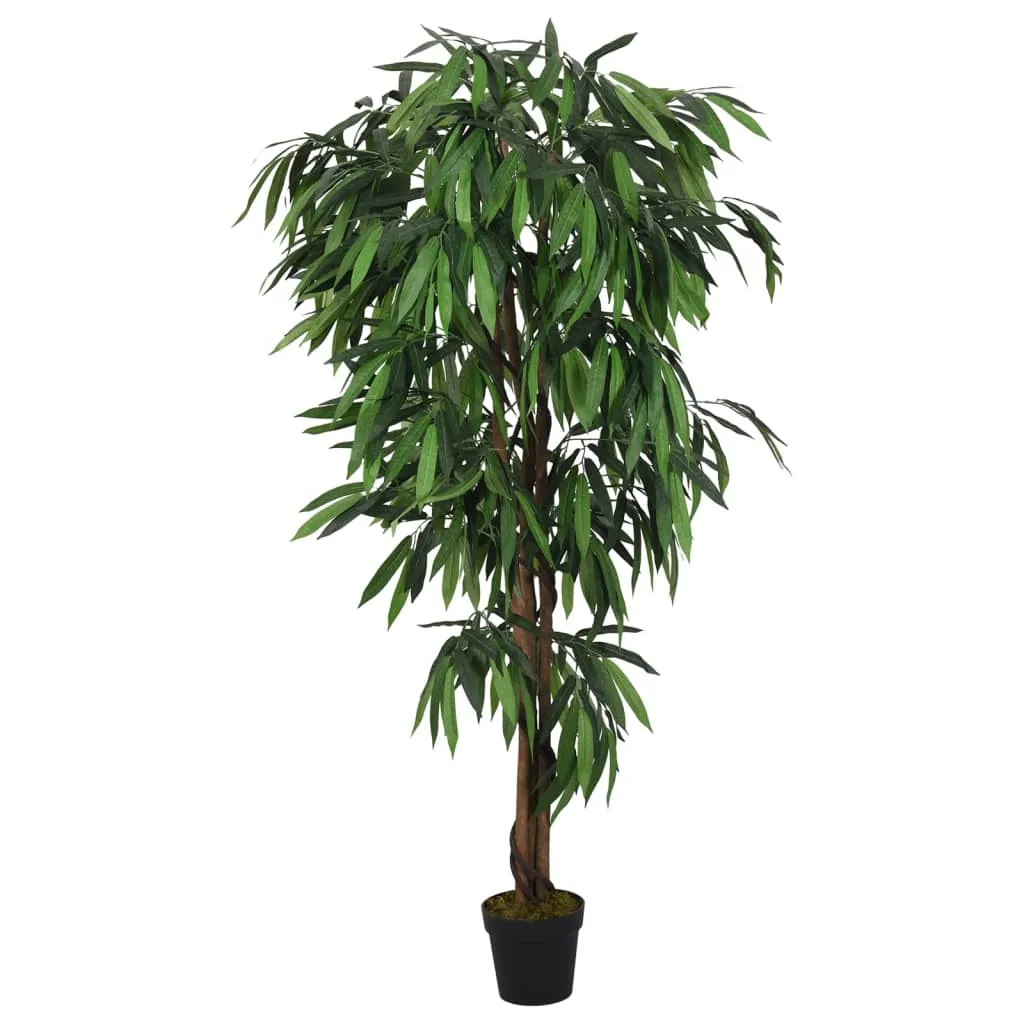 vidaXL Albero Mango Artificiale 300 Foglie 80 cm Verde