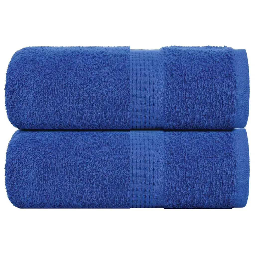 Asciugamani Ospiti 2 pz Blu 30x50 cm 360 g/m² 100% Cotone