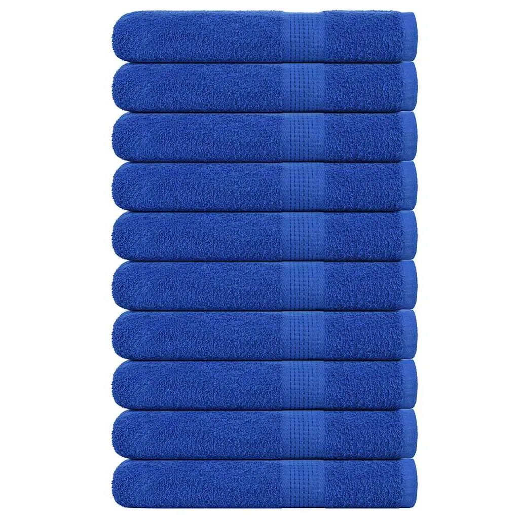 Asciugamani per Sauna 10pz Blu 80x200cm 360g/m² 100% Cotone