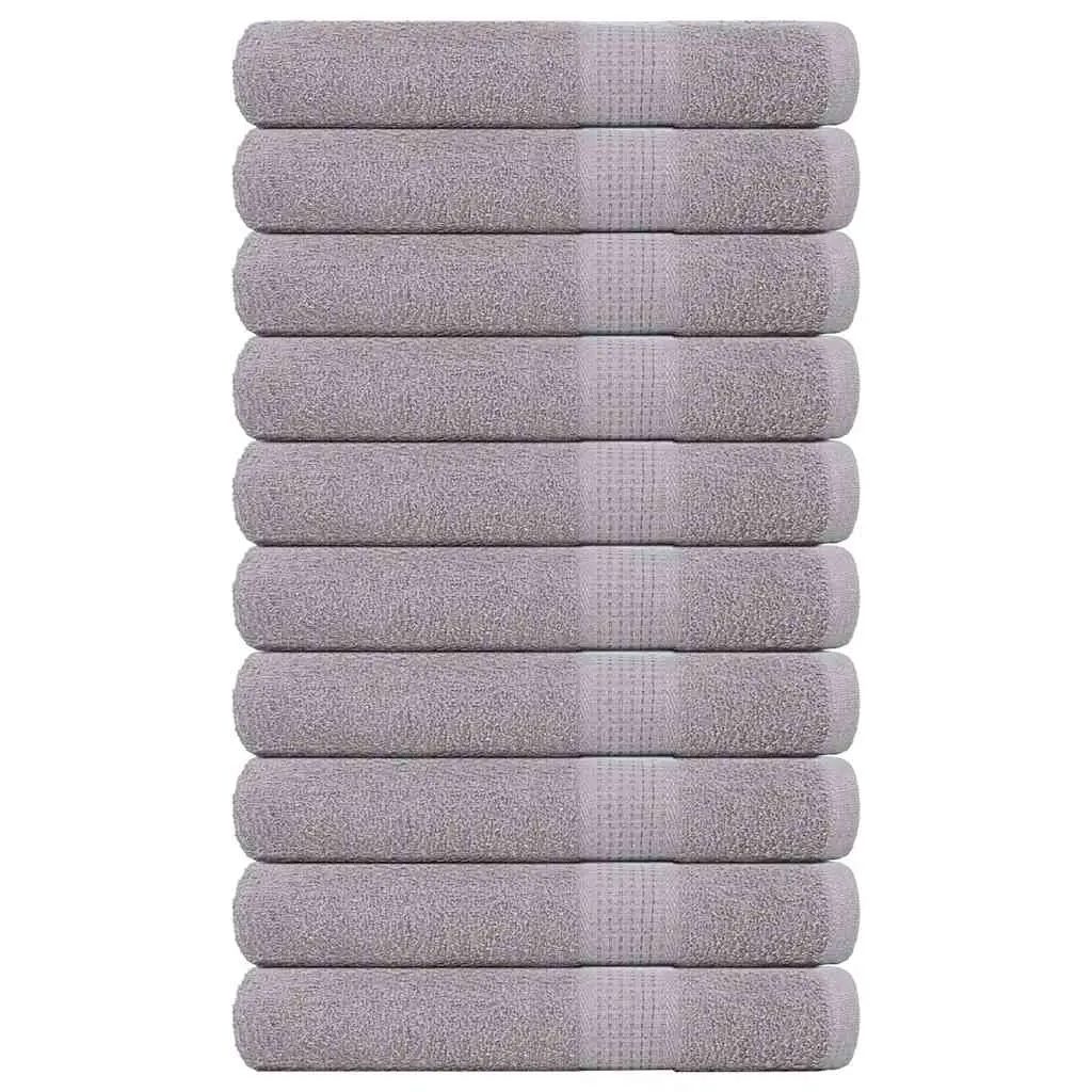 Asciugamani per Sauna 10pz Grigio 80x200cm 360 g/m² 100% Cotone