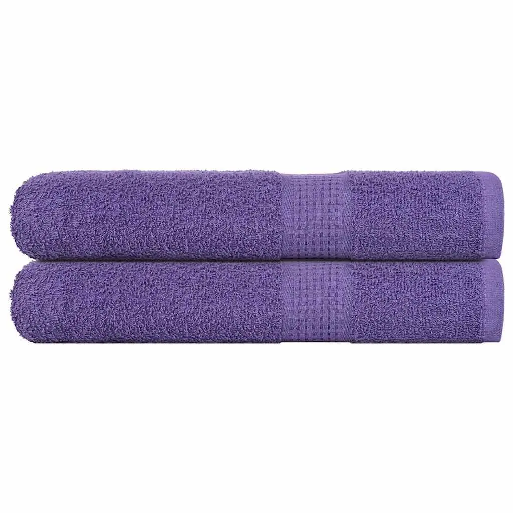 Asciugamani 2 pz Viola 100x200 cm 360 g/m² 100% Cotone