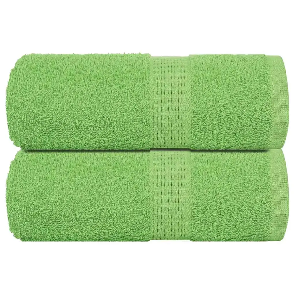 Asciugamani per Sapone 2 pz Verde Mela 30x30 cm 360 g/m² Cotone