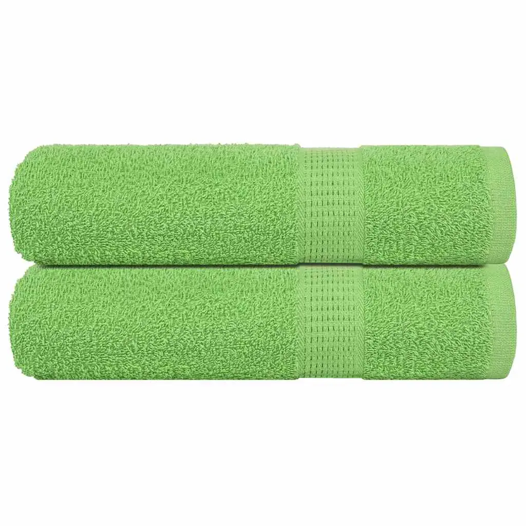 Asciugamani 2 pz Verde Mela 50x100 cm 360 g/m² 100% Cotone