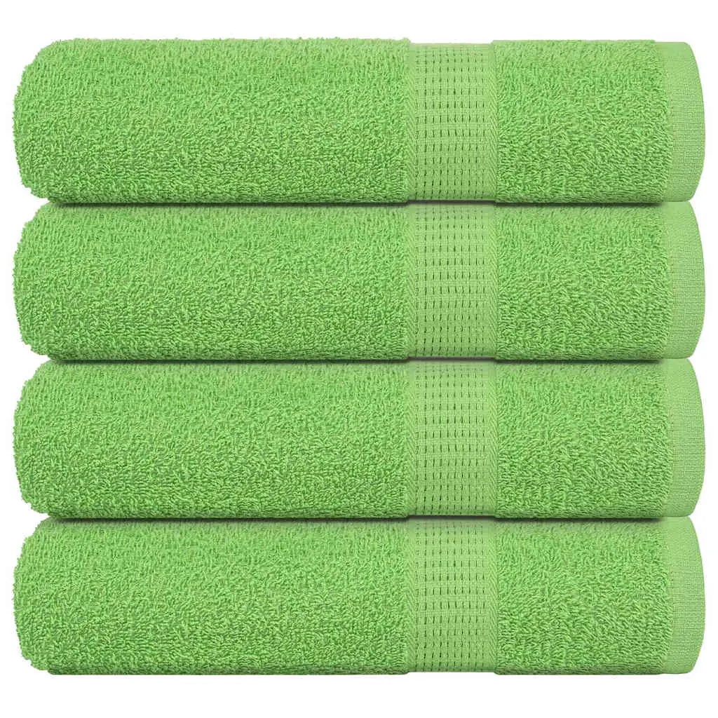 Asciugamani Doccia 4 pz Verde Mela 70x140cm 360g/m² 100% Cotone