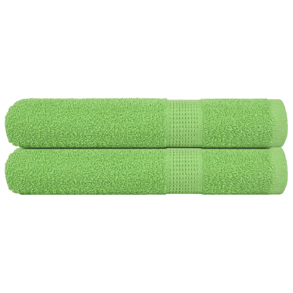 Asciugamani 2 pz Verde Mela 100x200 cm 360 g/m² 100% Cotone