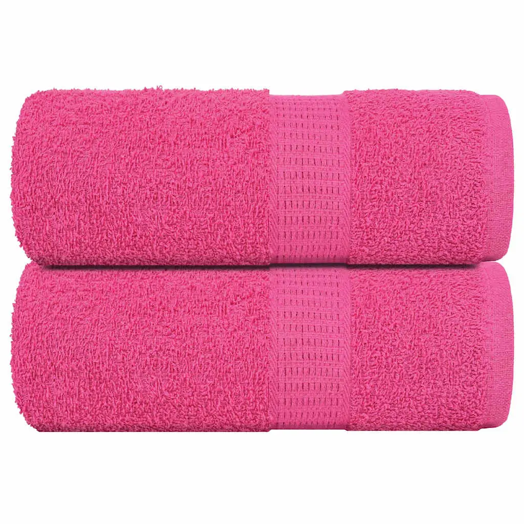 Asciugamani Ospiti 2 pz Rosa 30x50 cm 360 g/m² 100% Cotone