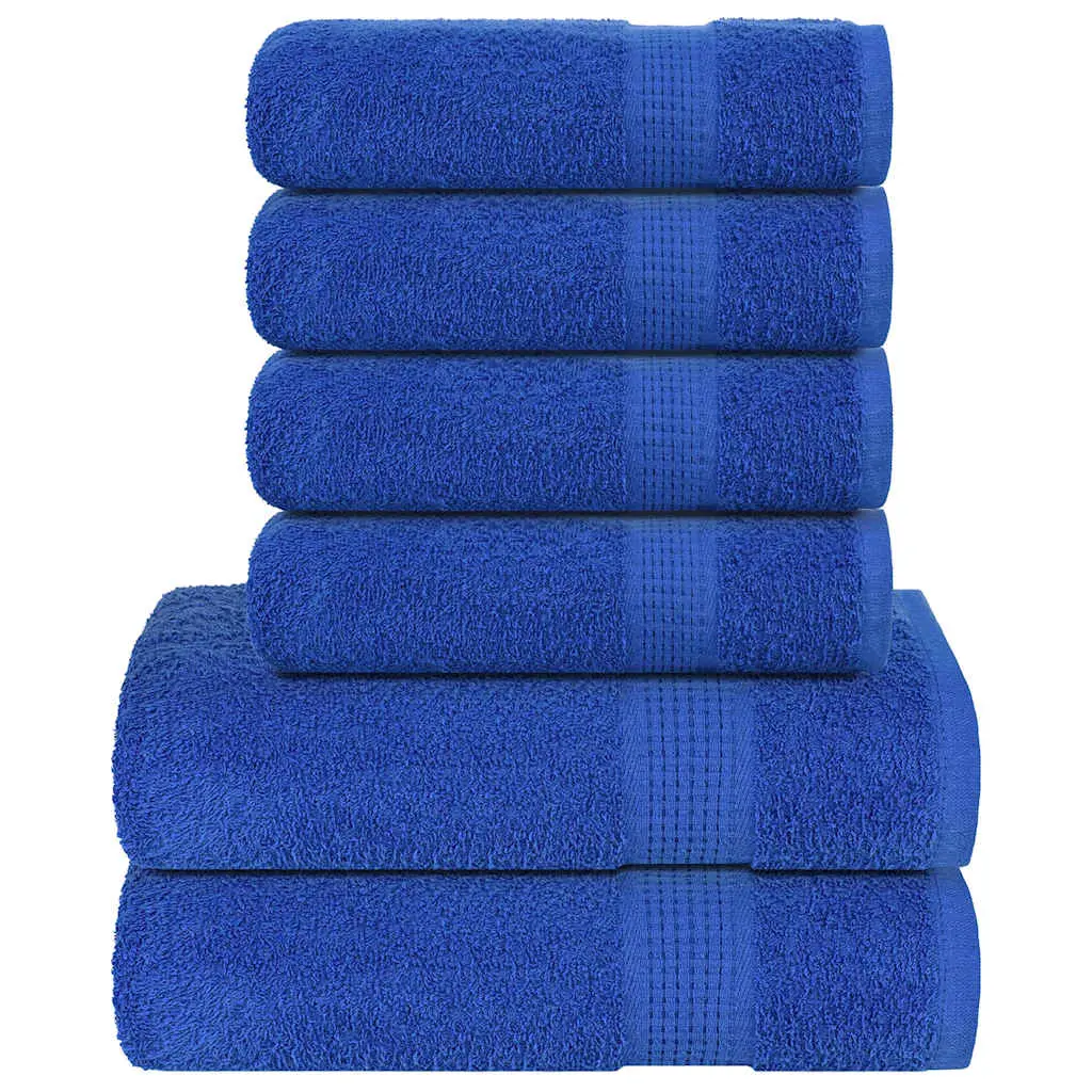 Set Asciugamani 8 pz Blu 360 gsm 100% Cotone