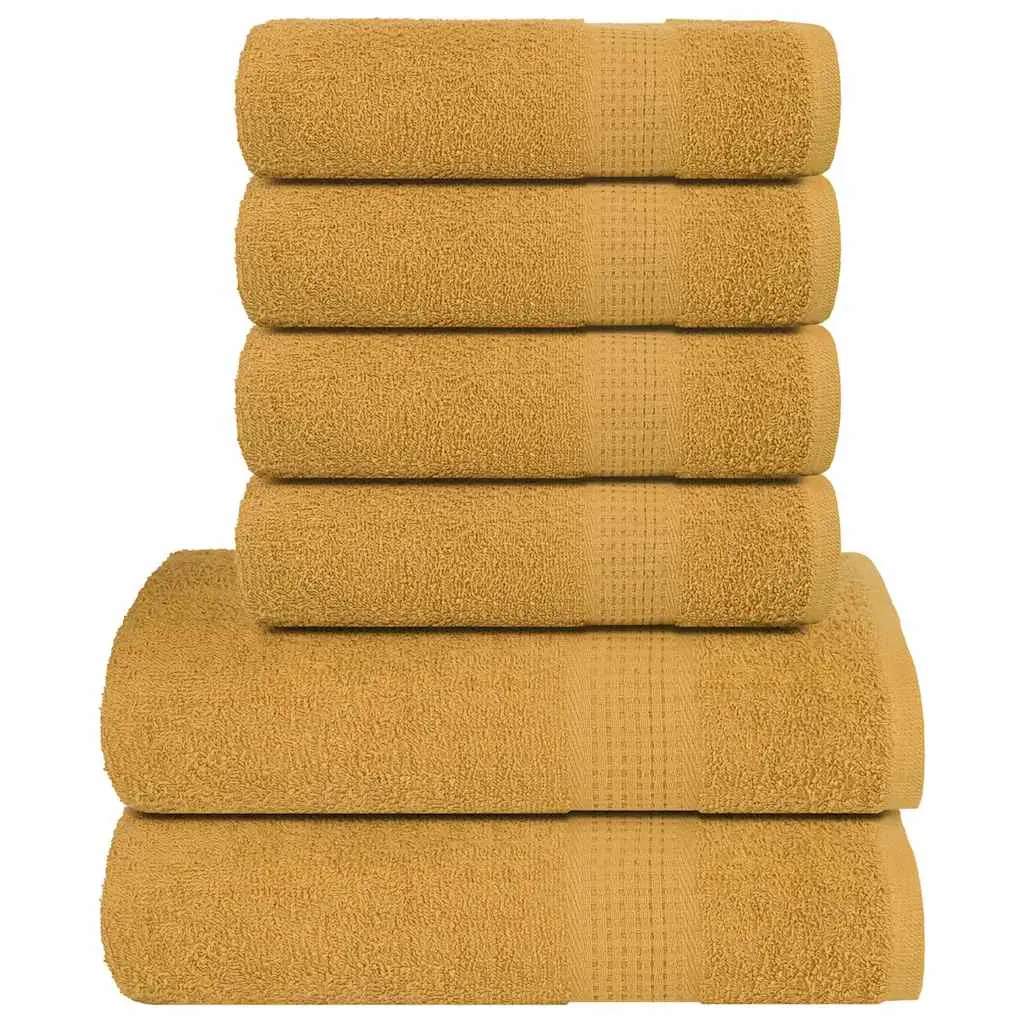 Set Asciugamani 8 pz Oro 360 gsm 100% Cotone