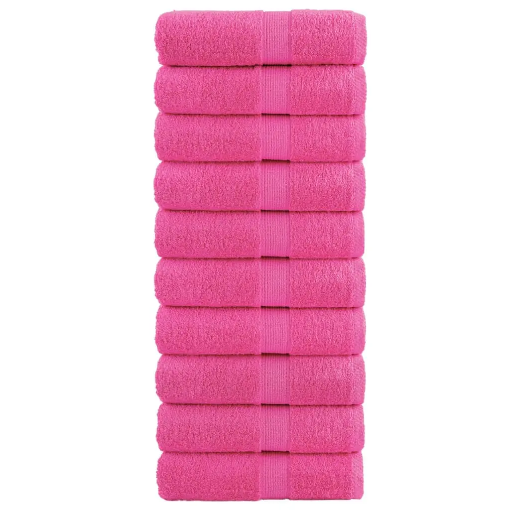 Asciugamani Premium 10 pz Rosa 30x30cm 600 g/m² 100% Cotone